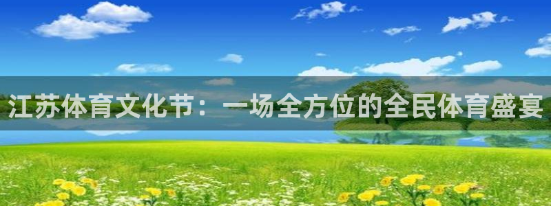 so米在线体育直播：江苏体育文化节：一场全方位的全民体育盛宴